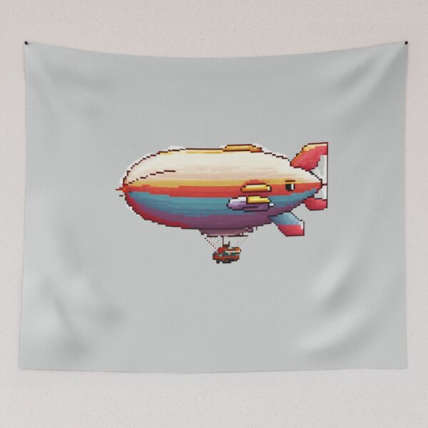 Item preview, Pixel Blimp Design Print  designed and sold by randomtdesigns.