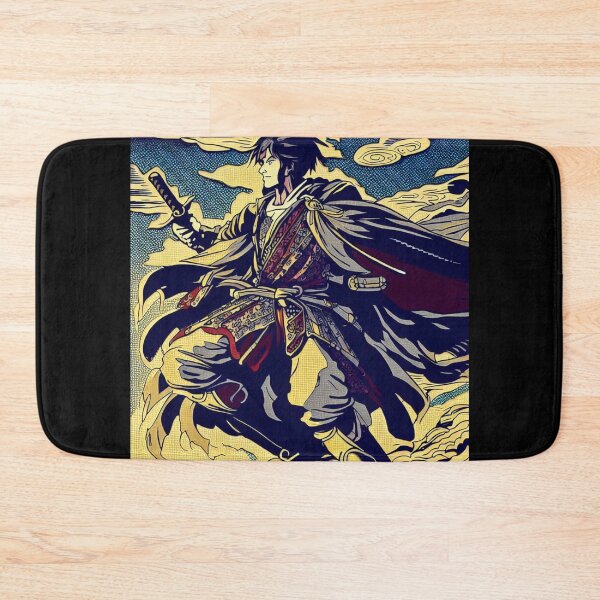 Item preview, Fantasy Anime Hero 2 - Japanese Woodcut designed and sold by CrankyOldDude.