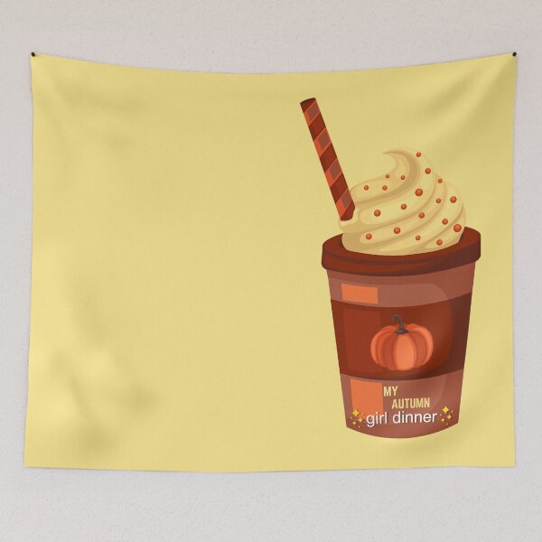Item preview, My autumn girl dinner is: pumpkin spice latte - dont judge it designed and sold by EmeraldeaArt.