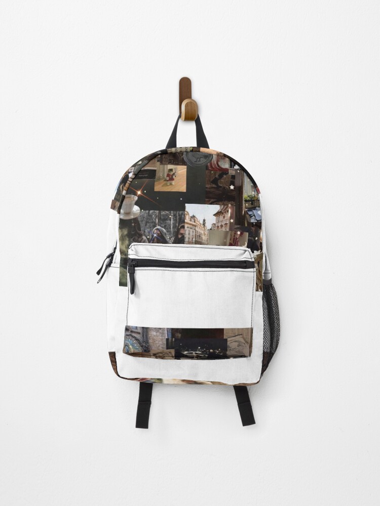 Thumbnail 1 of 3, Backpack, Student life collage designed and sold by Riley-Racoon.