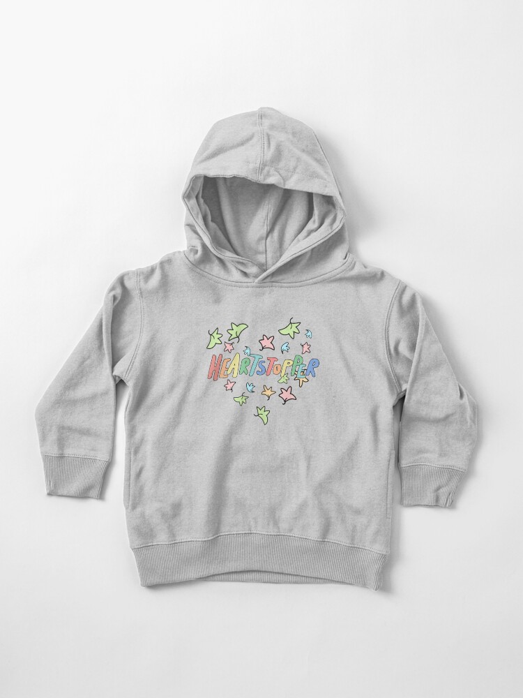 Toddler Pullover Hoodie, Heartstopper heart of leaves (White background) designed and sold by Mabel-rgz