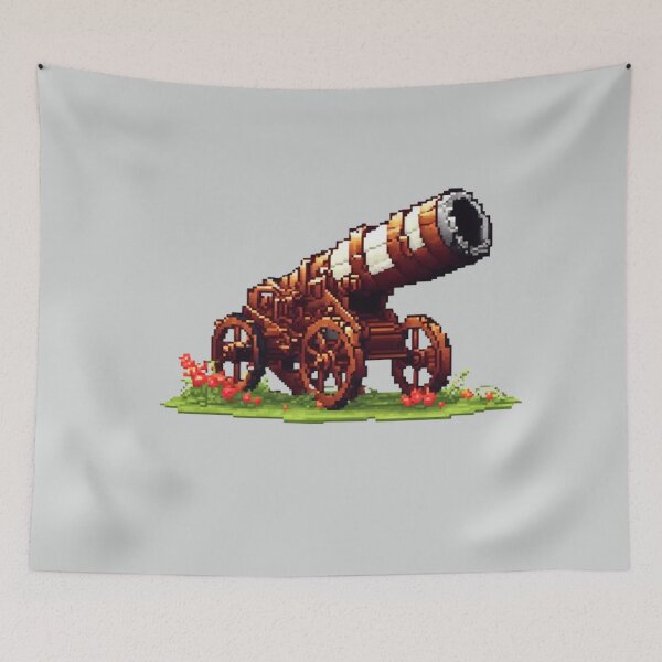 Item preview, Pixel Cannon Design Print  designed and sold by randomtdesigns.