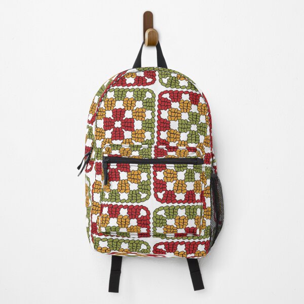 Item preview, Crochet Granny Square Retro Pattern in Floral Shades designed and sold by Aureusglow.