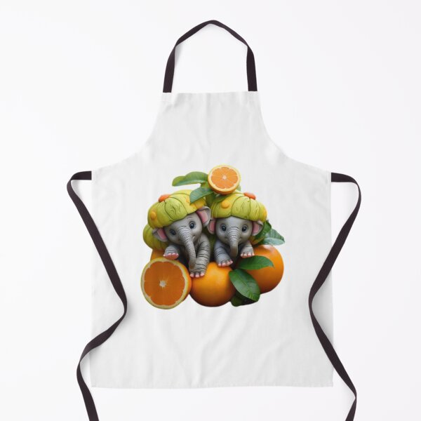 Item preview, Cute little elephants with fruits - playful jumbos. designed and sold by Dreamtodream.