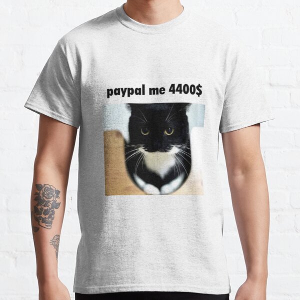 White Cat Meme Face T-shirt Design Vector Download