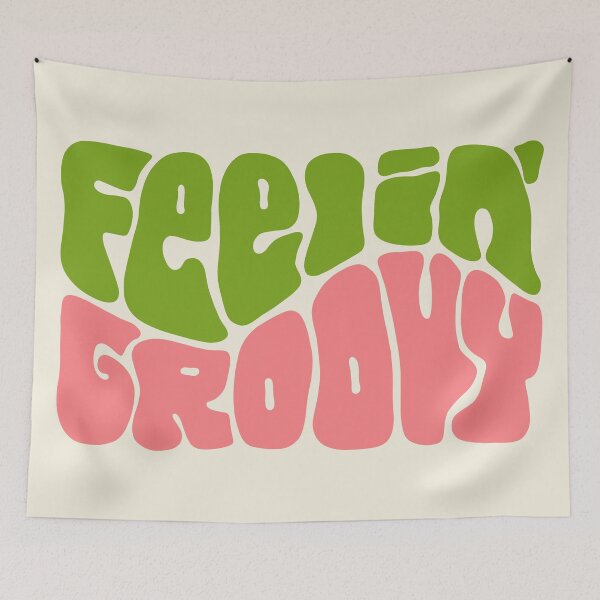 Item preview, Feelin' Groovy Colorful Word Art designed and sold by Unhinged Heather.
