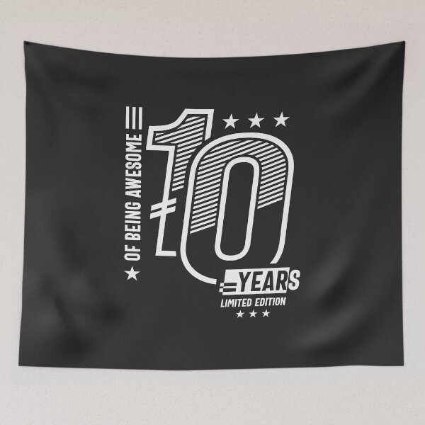Item preview, Of Being Awesome 10 Years Limited Edition - 10th Birthday designed and sold by cidolopez.