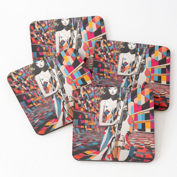 Item preview, Limited Edition print design Music expression Bright colors Gift for her all over print design designed and sold by Sector7Artistry.