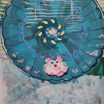 Artwork thumbnail, Flash the hamster by Riley-Racoon