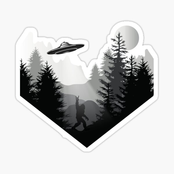 Item preview, Believe Everything Nature Bigfoot Abduction  designed and sold by Wickedgifts.