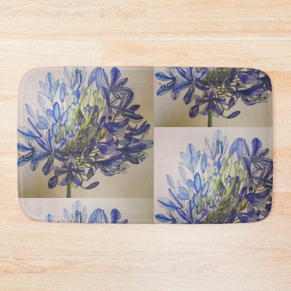 Artikelvorschau, Agapanthus-Blumen-Aquarellmalerei entworfen und verkauft von esvb.