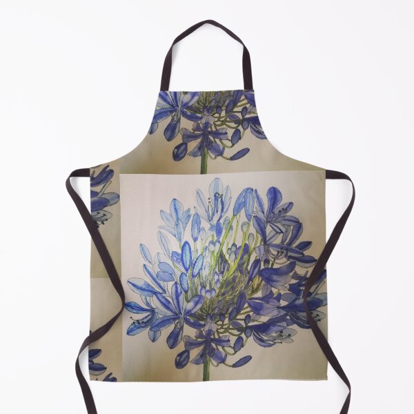 Artikelvorschau, Agapanthus-Blumen-Aquarellmalerei entworfen und verkauft von esvb.