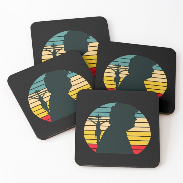 Item preview, Donald Trump silhouette retro design with cross designed and sold by CathiSchmitt.