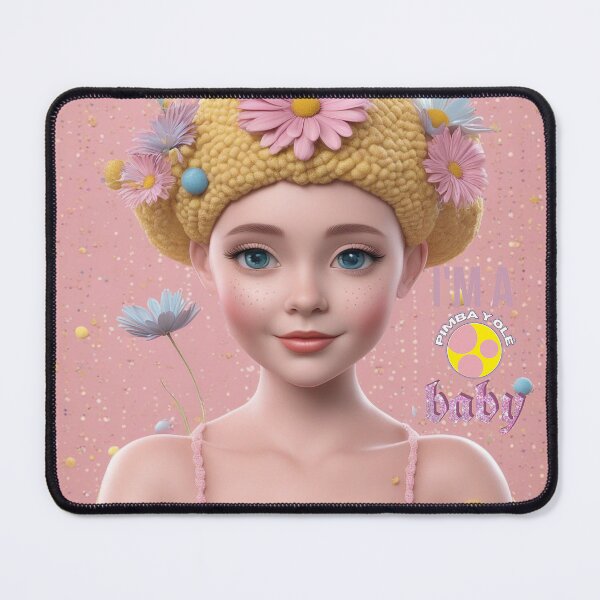 Item preview, I am a Pimba Y Olé baby, sweet girl & daisies designed and sold by Pimbayole.