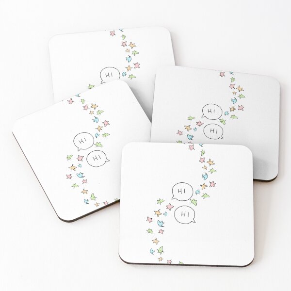 Item preview, Heartstopper leaves and HI (White background) designed and sold by Mabel-rgz.