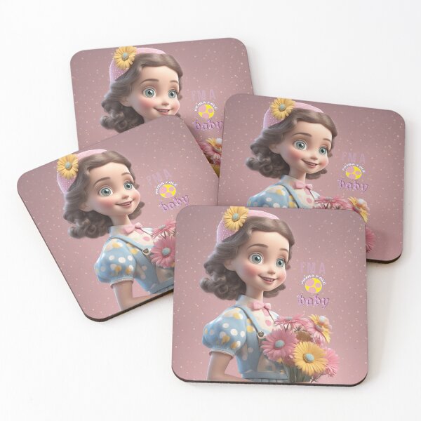 Item preview, I am a Pimba Y Olé baby, sweet girl & daisies designed and sold by Pimbayole.