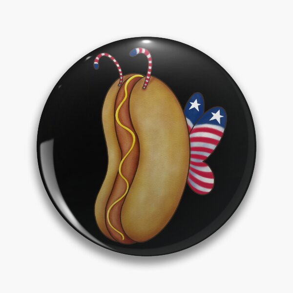Item preview, American Patriotic Hotdog Butterfly designed and sold by TheUSAFantasy.