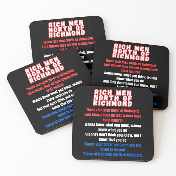 Item preview, Rich Men North Of Richmond designed and sold by WoodburyLake.