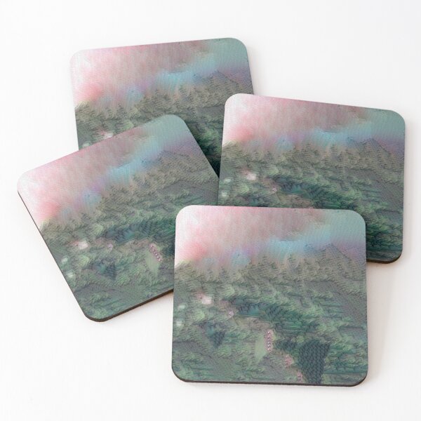 Item preview, Green Illustration Surreal Landscape designed and sold by MusicArtAndGrind.