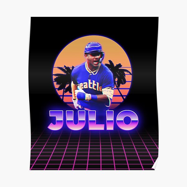  Center Fielder Julio Rodriguez Hits A Three-run Home Run Poster  Canvas Art Poster And Wall Art Picture Print Modern Family Bedroom Decor  Posters 16x24inch(40x60cm): Posters & Prints