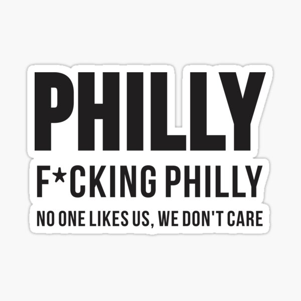 No One Likes Us We Dont Care Eagles Philadelphia Sticker by DesignMacy