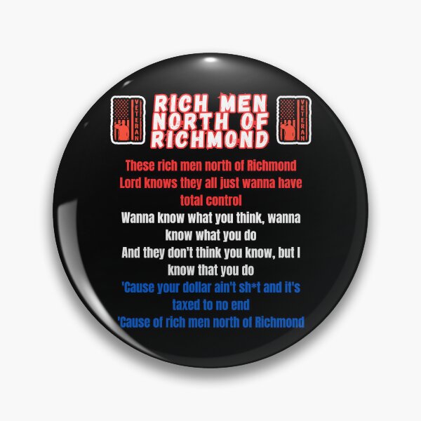 Item preview, Rich Men North Of Richmond designed and sold by WoodburyLake.