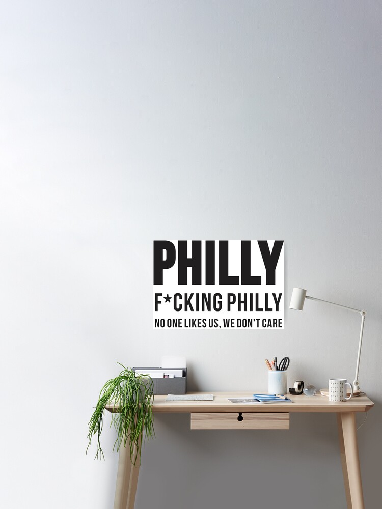 Philly Skyline No One Likes Us We Dont Care Sticker 