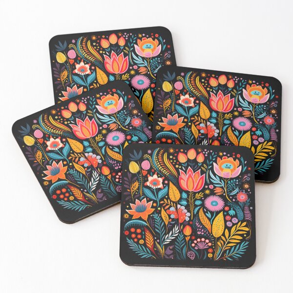 Item preview, Folk Art Flowers #2 designed and sold by platonicXXI.