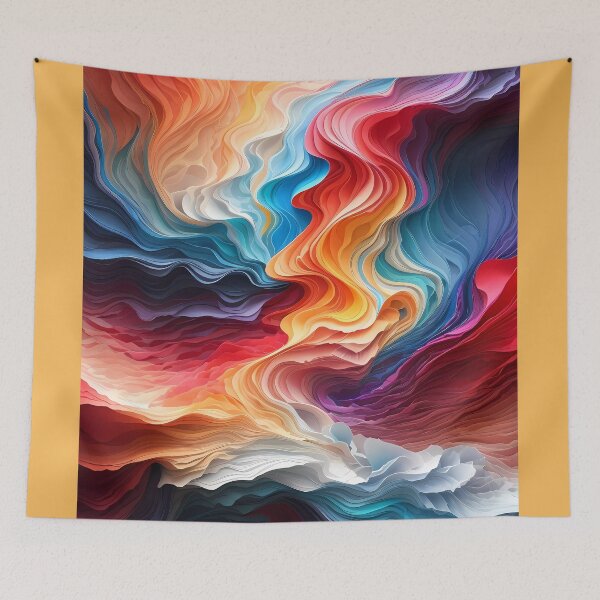 Item preview, wavy colorful-Multicolor Gradient Pattern designed and sold by Omarupattern51.