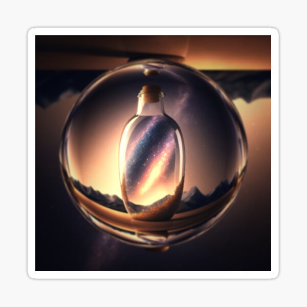Item preview, Galaxy in a Bottle - Digital Art - Aesthetic Art designed and sold by ThatKrisGuy.