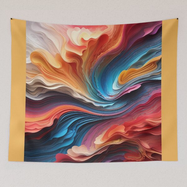 Item preview, wavy artistic colorful-Multicolor Gradient Pattern designed and sold by Omarupattern51.
