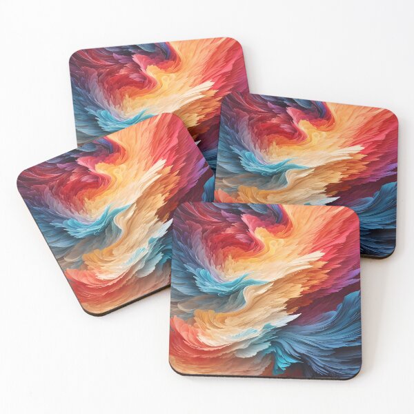 Item preview, wavy feathers-Multicolor Gradient Pattern designed and sold by Omarupattern51.