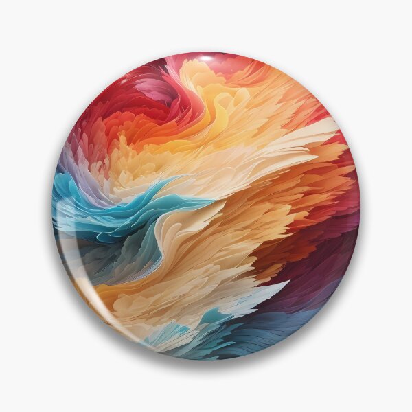 Item preview, wavy feathers-Multicolor Gradient Pattern designed and sold by Omarupattern51.