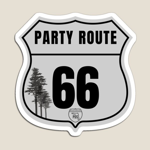 PARTY ROUTE 66 Magnet