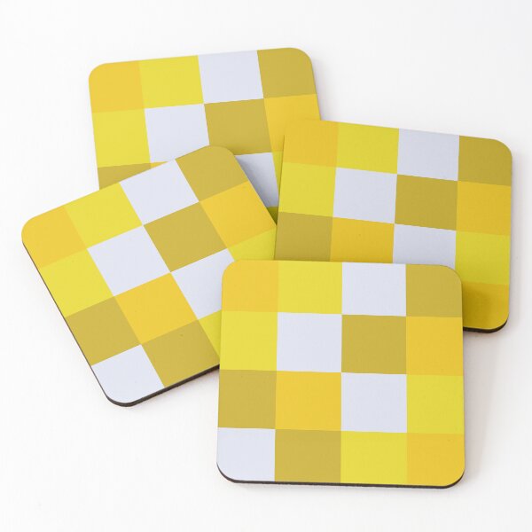 Item preview, Retro Checks Amarillo, Naranja y Verde designed and sold by Gabriela Simon.