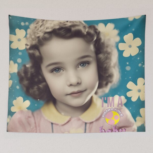 Item preview,  I am a Pimba Y Olé baby, sweet girl & daisies designed and sold by Pimbayole.