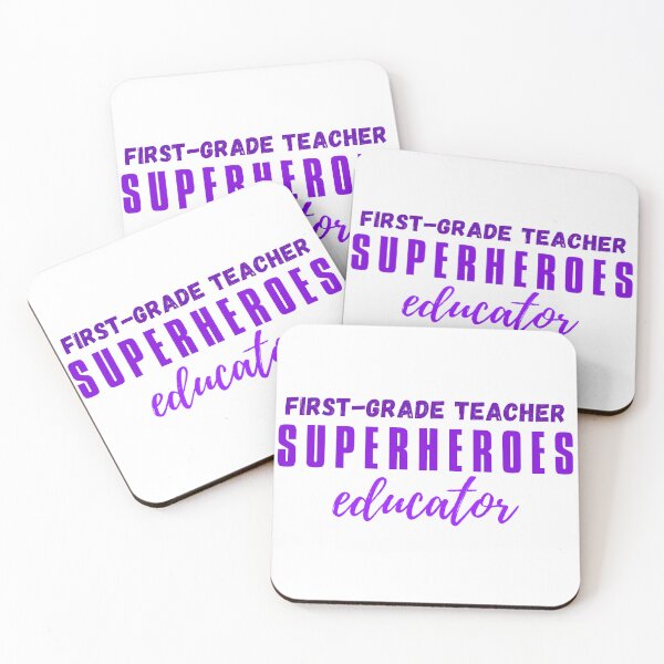 Item preview, First grade teacher - Superheroes educator designed and sold by GediaPrints.
