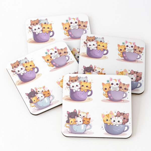 Aperçu de l'œuvre Chatons super mignons dans une tasse créée et vendue par deniz29.