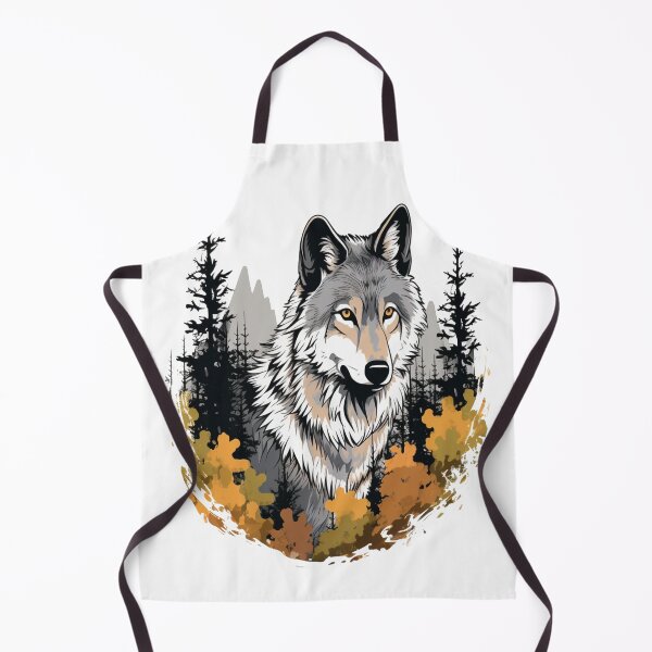 Item preview, Wolf in forest designed and sold by dcwildfinds.