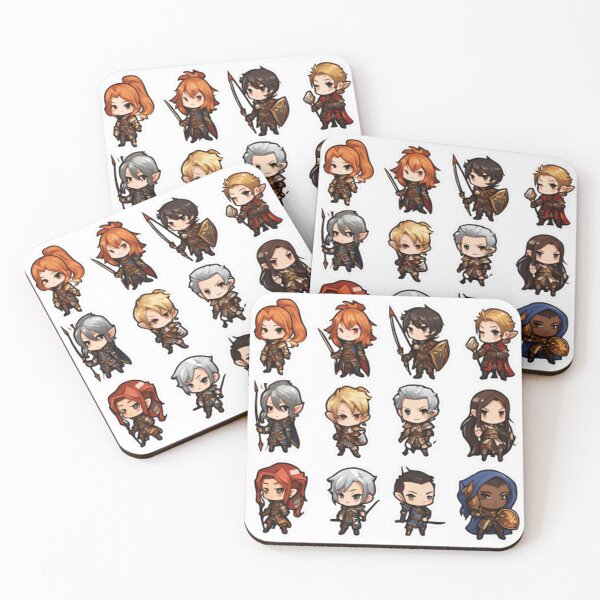 Item preview, Chibi Fantasy Heroes designed and sold by positivVibesArt.