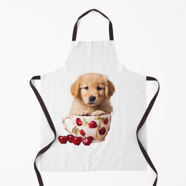 Item preview, Cute puppy in the cherry cup designed and sold by Dreamtodream.