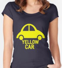 Yellow Car Women's Fitted Scoop T-Shirt