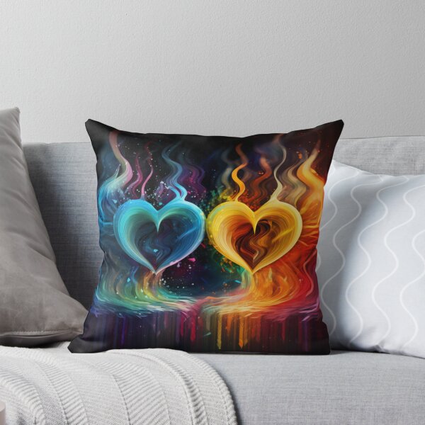 Item preview, Two colorful hearts with love designed and sold by Dreamtodream.