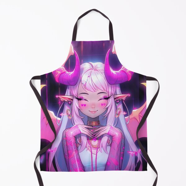 Item preview, Cute Pink Winged Demon Anime Girl designed and sold by bubblegoth.