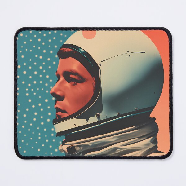Item preview, Vintage risograph collage of a soviet cosmonaut dreaming of space designed and sold by anass002.