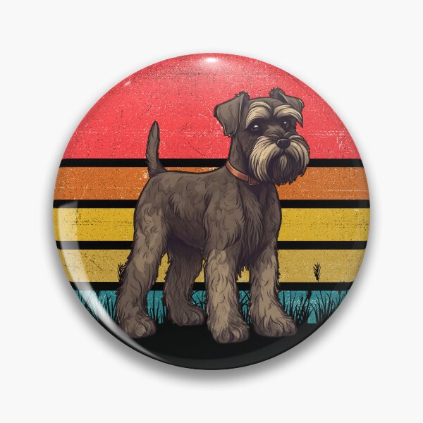 Artikelvorschau, Standard Schnauzer Vintage Retro Sunset entworfen und verkauft von rafaeltto.