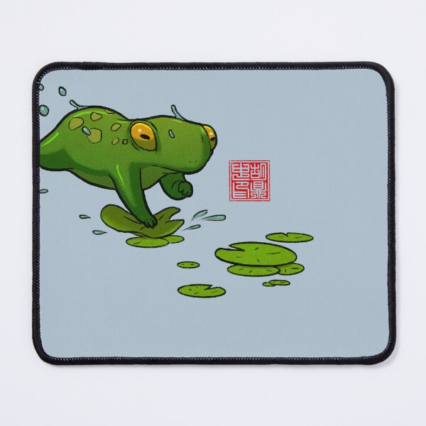 Item preview, Frog cat lilypads designed and sold by DingHuArt.