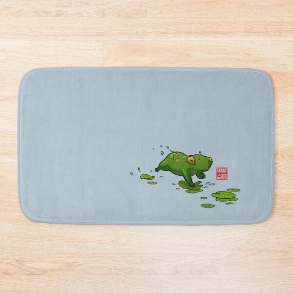 Item preview, Frog cat lilypads designed and sold by DingHuArt.