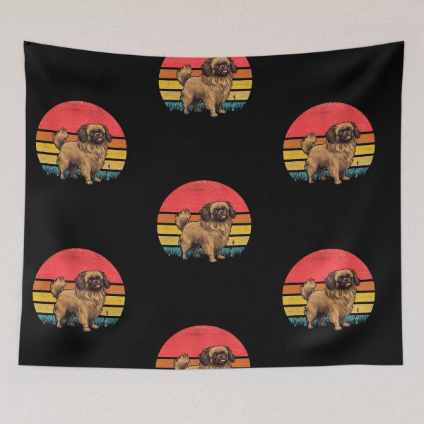 Item preview, Tibetan Spaniel Vintage Retro Sunset designed and sold by rafaeltto.