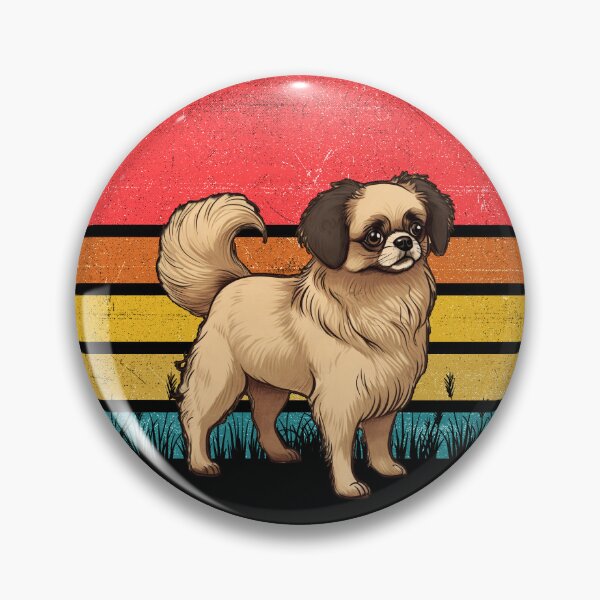 Item preview, Tibetan Spaniel Vintage Retro Sunset designed and sold by rafaeltto.